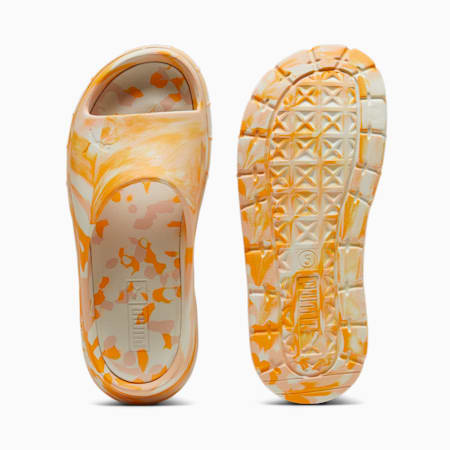 Mayze Stack Injex Marble Women's Slides, Clementine-Peach Fizz-Sugared Almond, small
