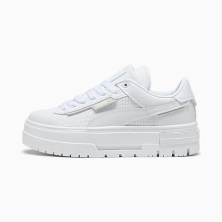 Puma white leather sneakers best sale