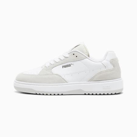 PUMA Doublecourt Soft VTG sneakers voor dames, PUMA White-Feather Gray, small