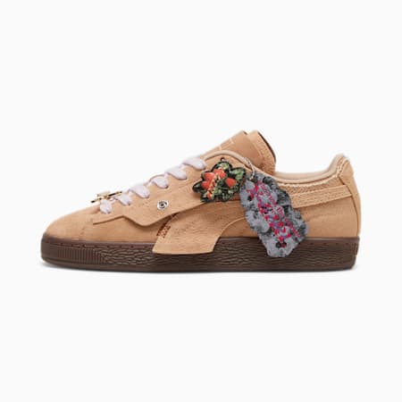 PUMA x X-GIRL Suede Sneakers, Dusty Tan-Toasted Almond, small