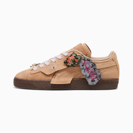 Zamszowe sneakersy PUMA x X-GIRL, Dusty Tan-Toasted Almond, small