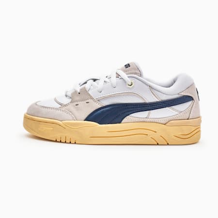 푸마-180 빈티지<br>PUMA-180 Vintage, PUMA White-PUMA Navy-Warm White, small-KOR