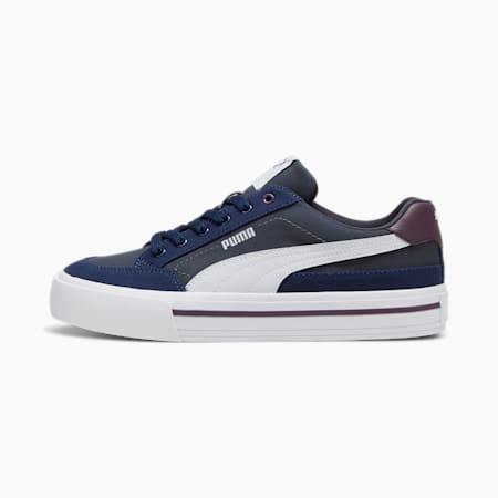 Court Classic Vulcanised Formstrip Unisex Sneakers, Strong Gray-Silver Mist-Club Navy, small-SEA