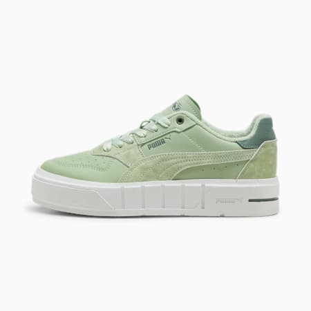 PUMA Cali Court "Retreat Yourself" Sneakers Damen, Pure Green-PUMA White, small