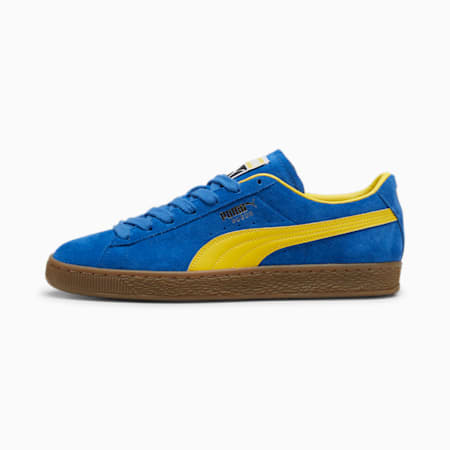 Suede Terrace Unisex Sneakers, Cobalt Glaze-Pelé Yellow, small-AUS