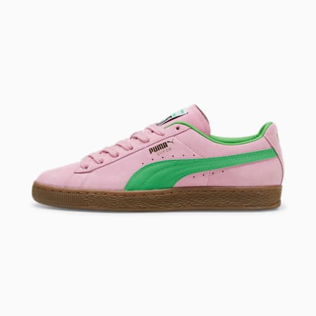 Suede Terrace Unisex Sneakers, Pink Delight-PUMA Green, small-AUS