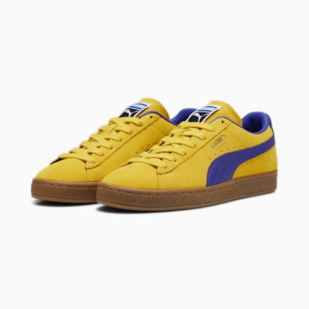Puma suede gialle top
