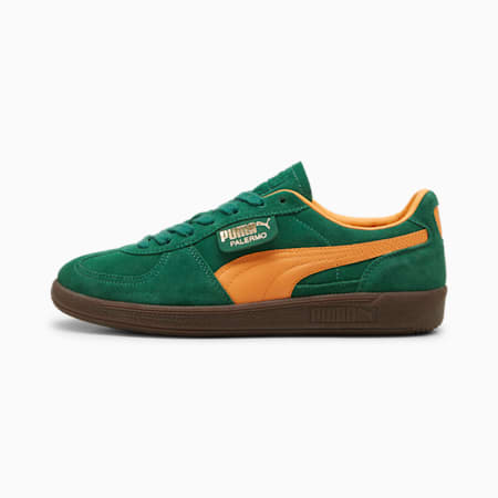 Puma PALERMO UNISEX - Zapatillas - vine/clementine/verde 