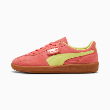 Palermo Unisex Sneakers, Salmon-Lime Sheen-Gum, small-AUS