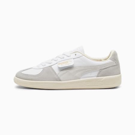 Palermo Leather Sneakers Unisex, PUMA White-Cool Light Gray-Sugared Almond, small