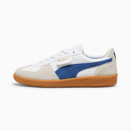 Palermo Leather Sneakers Unisex, PUMA White-Vapor Gray-Clyde Royal, small