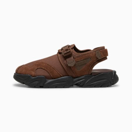 TS-01 Nylon Sandals, Chestnut Brown-PUMA Black, small