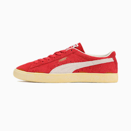 Suede VTG Neverworn III Sneakers, Warm White-Club Red, small