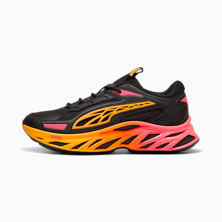 Exotek NITRO™ Fire Glow Sneakers, PUMA Black-Sun Stream, small