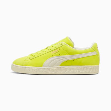 Sneakers Suede Neon, Electric Lime-Frosted Ivory, small