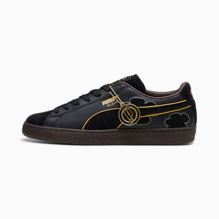 PUMA x ONE PIECE Suede Blackbeard Teech Sneakers Unisex, PUMA Black-Dark Chocolate, small-DFA