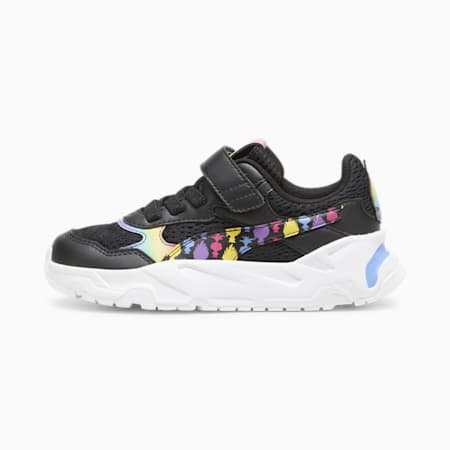 PUMA x TROLLS Trinity Sneakers - Kids 4-8 years, PUMA Black-PUMA Green-Ultraviolet-Blue Skies, small-AUS