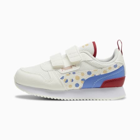 PUMA R78 Summer Camp sneakers voor kinderen, Warm White-Blue Skies-Chamomile, small