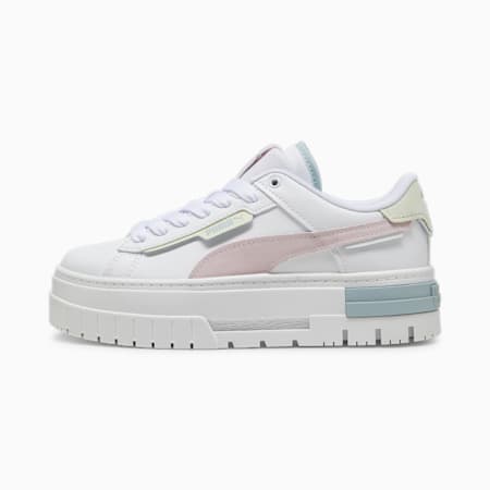 Mayze Crashed sneakers voor kinderen, PUMA White-Whisp Of Pink, small