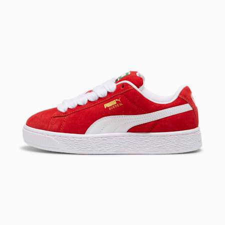 Suede XL Sneakers - Youth 8-16 years, For All Time Red-PUMA White, small-AUS