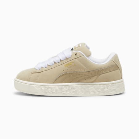 Młodzieżowe sneakersy Suede XL, Putty-Warm White, small