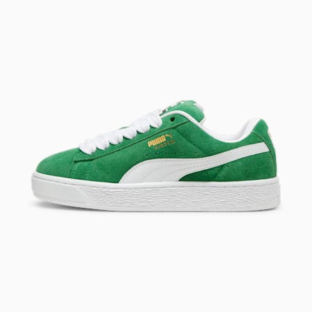 Suede XL sneakers voor jongeren, Archive Green-PUMA White, small