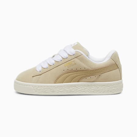 Suede XL sneakers voor kinderen, Putty-Warm White, small