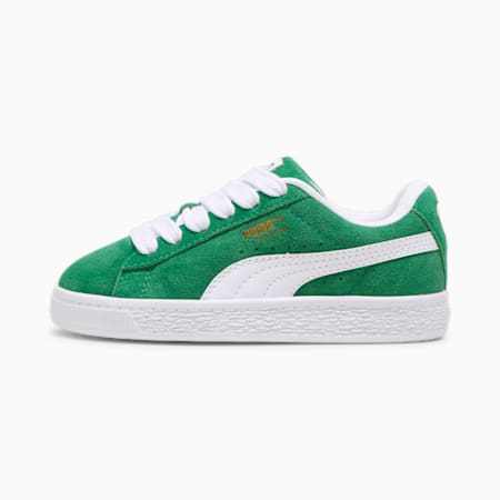 Suede XL Kids' Sneakers, Archive Green-PUMA White, small