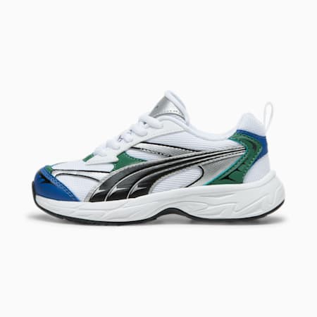 PUMA Morphic Techie Sneakers Kinder, PUMA White-PUMA Black-Vine, small