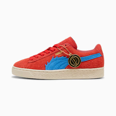 Młodzieżowe, zamszowe trampki PUMA x One Piece, For All Time Red-Ultra Blue, small