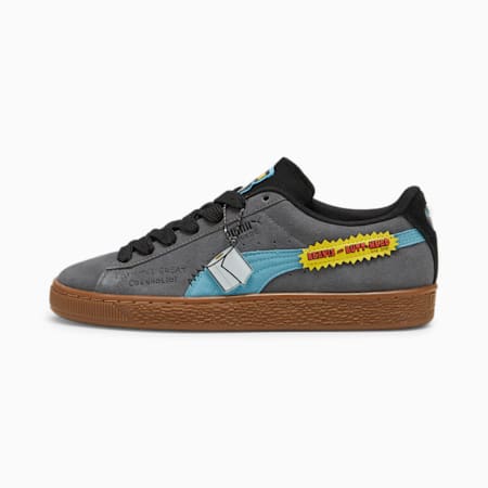 PUMA x BEAVIS AND BUTTHEAD Suede Sneakers, Cool Dark Gray-Astro Red-Dusty Aqua, small