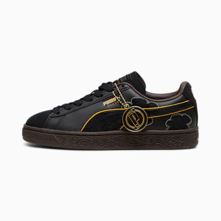 Sepatu Sneaker Suede Remaja Blackbeard Teech PUMA x ONE PIECE, PUMA Black-PUMA Black-Dark Chocolate, small-IDN