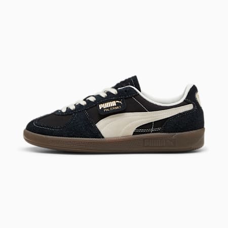 Palermo Vintage Unisex Sneakers, PUMA Black-Frosted Ivory-Gum, small-AUS