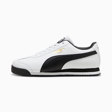 Roma 24 Sneakers Unisex, PUMA White-PUMA Black-Puma Team Gold, small