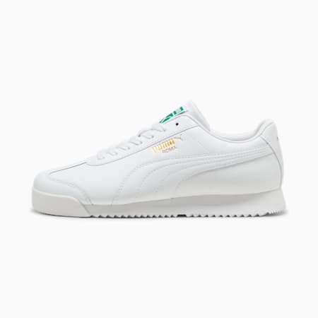 Sneakers Roma 24, PUMA White-Archive Green, small