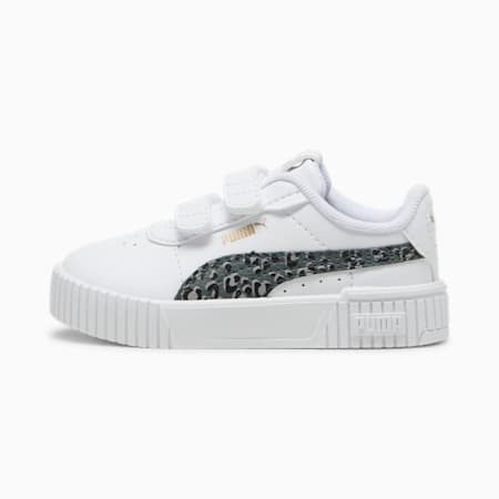 حذاء رياضي للأطفال Carina 2.0 Animal Update, PUMA White-Mineral Gray-PUMA Gold, small-DFA