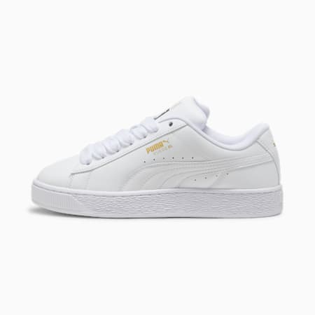 Suede XL Leather Sneakers Unisex, PUMA White-Vapor Gray, small