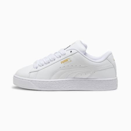 Suede XL Leather Unisex Sneakers, PUMA White-Vapor Gray, small-NZL