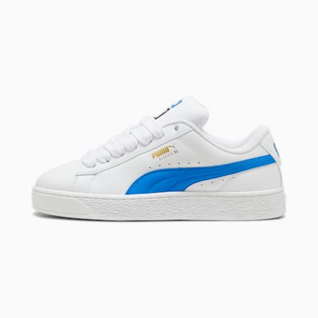 Suede XL Leather Sneakers Unisex, PUMA Black-Hyperlink Blue, small