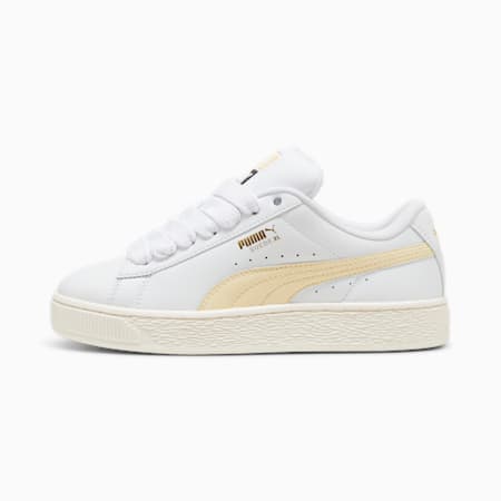 Suede XL Leather Sneakers Unisex, PUMA White-Creamy Vanilla, small