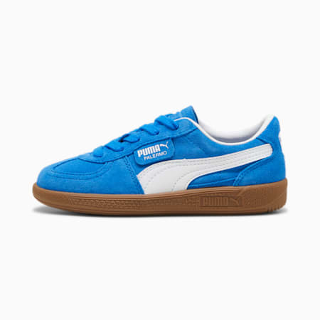 Palermo sneakers voor kinderen, Hyperlink Blue-PUMA White, small