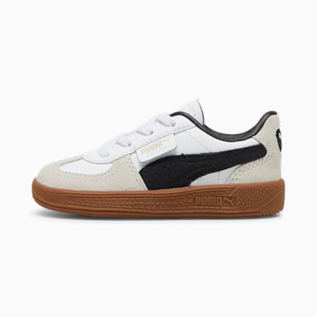 Sneakersy dla małych dzieci Palermo ze skóry, PUMA White-Vapor Gray-Gum, small