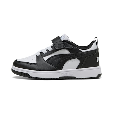 Baskets Rebound V6 Lo Enfant, PUMA White-PUMA Black, small