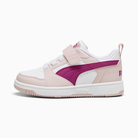 Baskets Rebound V6 Lo Enfant, Mauve Mist-Magenta Gleam-PUMA White, small