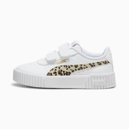 Carina 2.0 Animal Update sneakers voor kinderen, PUMA White-Putty-PUMA Gold, small