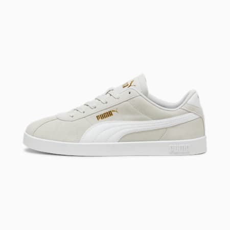 PUMA Club II Suede unisex sneakers, Glacial Gray-PUMA White-PUMA Gold, small