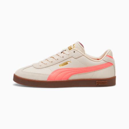 PUMA Club II Era Sneakers Unisex, Alpine Snow-Fluro Peach Pes-Gum, small-SEA