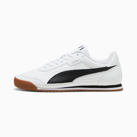 Sneakers PUMA Turino II unisex, PUMA White-PUMA Black-Cool Light Gray, small