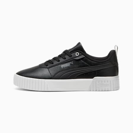 Carina 2.0 Metallic Dream Sneakers Women, PUMA Black-Matte Silver-PUMA White, small-SEA