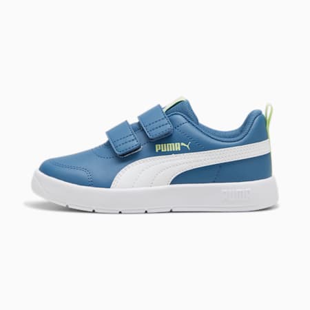 Courtflex V3 Sneakers - Kids 4-8 years, Blue Horizon-PUMA White, small-AUS